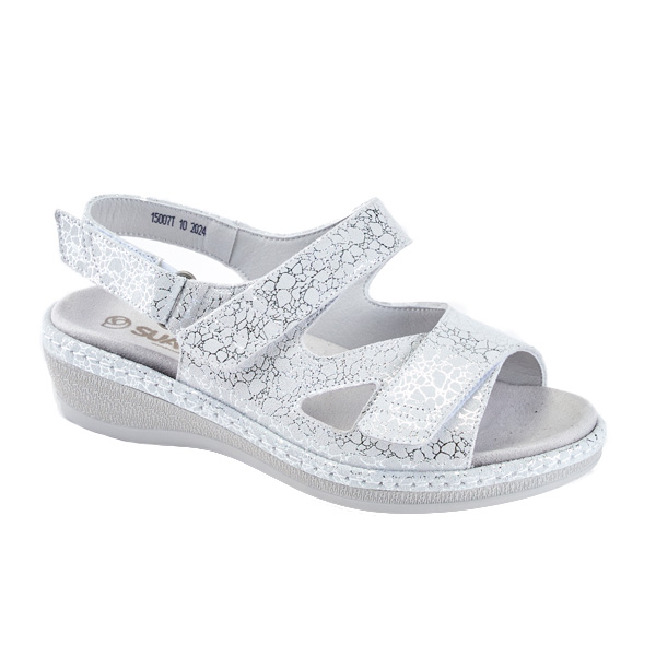 Сандалии Suave Athens женские 15007T-1I13 серебряные.
